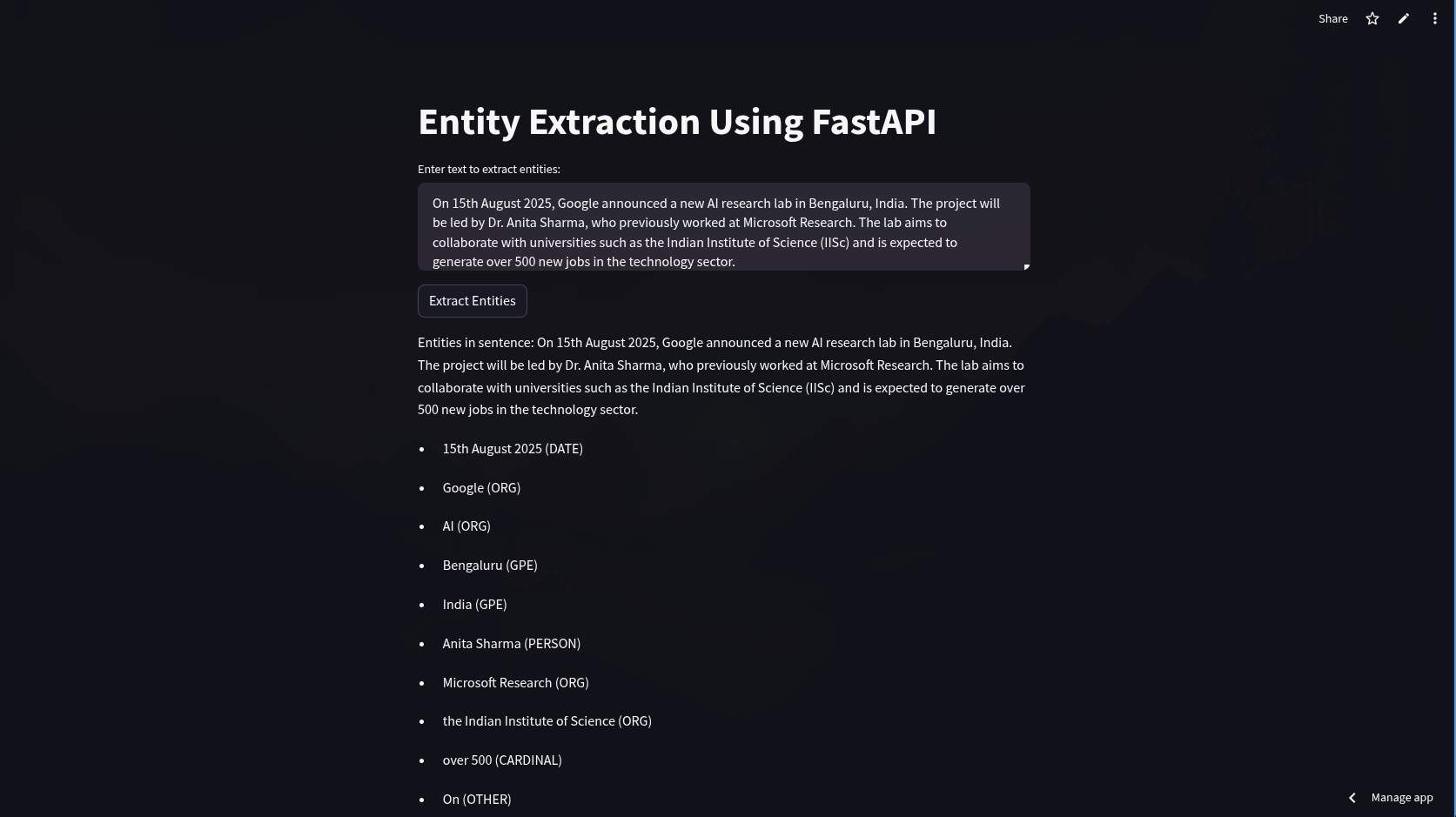 entity extraction using ocr and ner